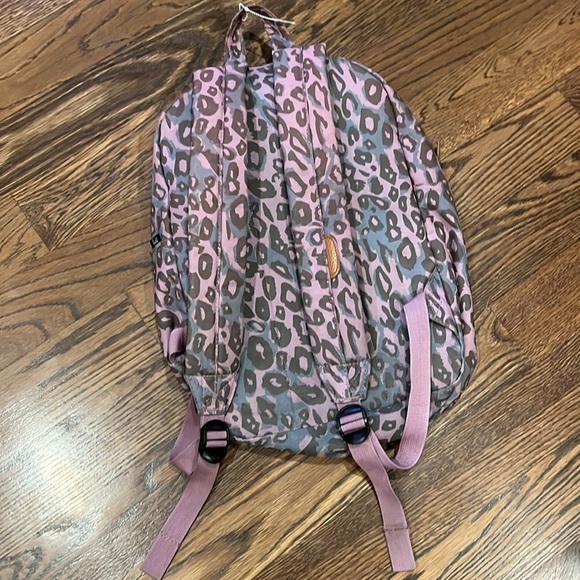 Hershel Leopard Print Backpack with Purple Accents - Picture 2 of 2